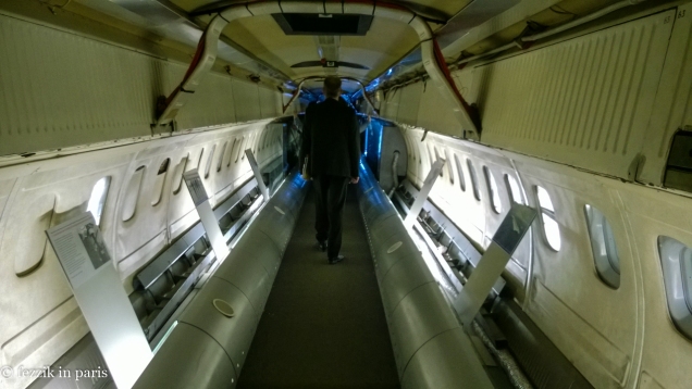 The inside of the preproduction Concorde.