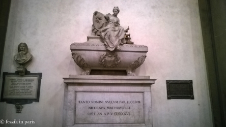 Macchiavelli's tomb.