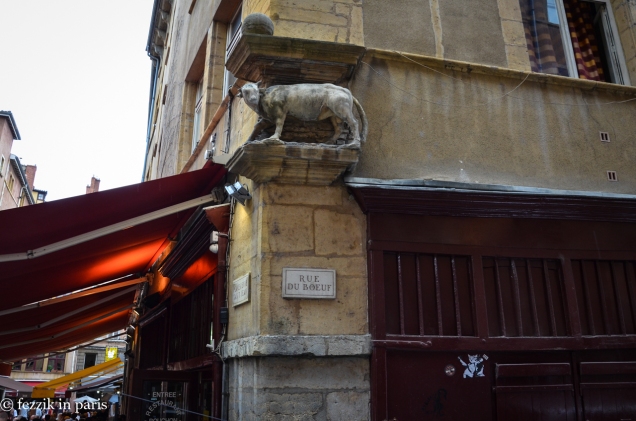 Lyon does not fuck around: if they say rue du boeuf, you get a vache.